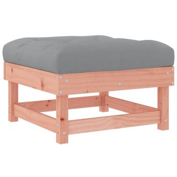 Gartenhocker mit Kissen Massivholz Douglasie