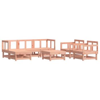 7-tlg. Garten-Lounge-Set Massivholz Douglasie