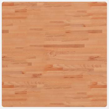 Tischplatte 90x90x4 cm Quadratisch Massivholz Buche
