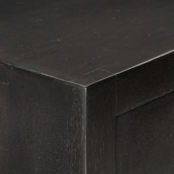 Schubladenschrank Schwarz Golden 45x30x105cm Mangoholz