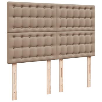 Boxspringbett Matratze Cappuccino-Braun 140x190cm Kunstleder