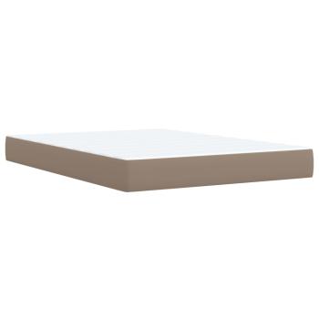 Boxspringbett Matratze Cappuccino-Braun 140x190cm Kunstleder