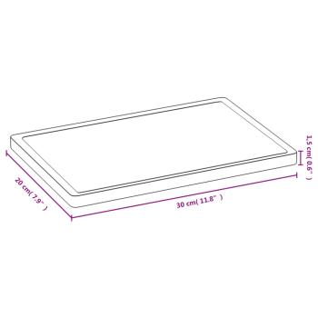 Schneidebrett 30x20x1,5 cm Bambus