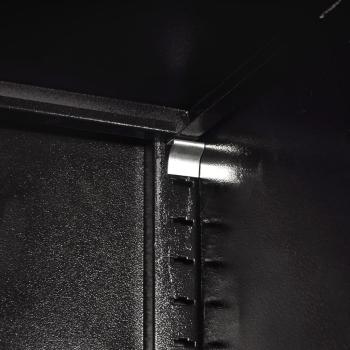 Werkzeugschrank mit 2 Türen Stahl 90x40x180 cm Schwarz/Rot