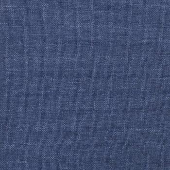 Boxspringbett mit Matratze Blau 120x200 cm Stoff