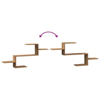Wandregal Artisan-Eiche 104x15x49 cm Holzwerkstoff