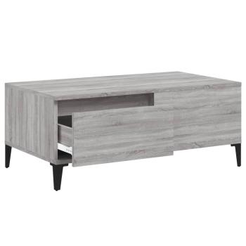 ARDEBO.de - Couchtisch Grau Sonoma 90x50x36,5 cm Holzwerkstoff