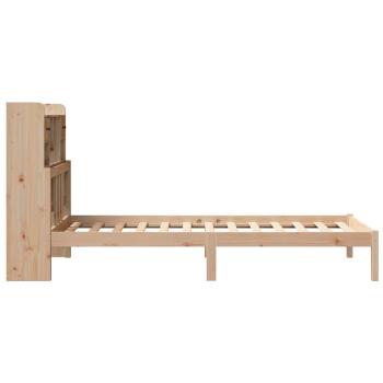 Massivholzbett mit Regal ohne Matratze 90x190 cm Kiefer