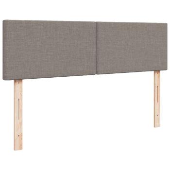 Ottoman-Bett mit Matratze Taupe 140x190 cm Stoff