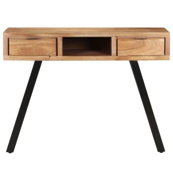 Schreibtisch 107x45x79 cm Massivholz Akazie Lebendige Kanten