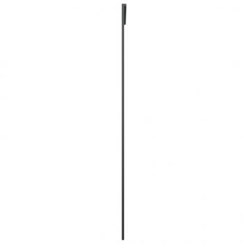 Schiebetür Schwarz 90x205 cm ESG-Glas und Aluminium