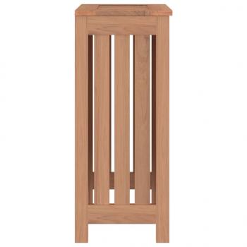 Wäschebehälter 35x25x60 cm Massivholz Teak
