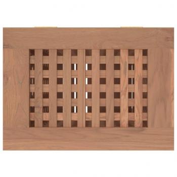 Wäschebehälter 35x25x60 cm Massivholz Teak