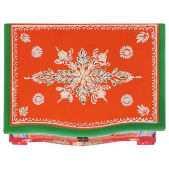 Nachttisch Handbemalt 40x30x60 cm Mango Massivholz