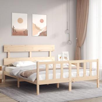ARDEBO.de - Massivholzbett mit Kopfteil
