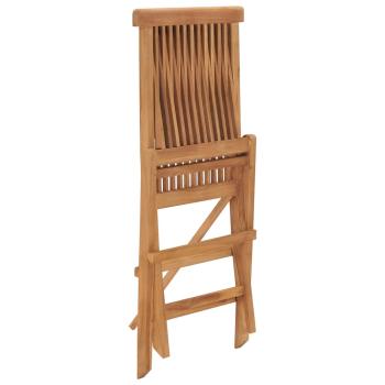 5-tlg. Garten-Essgruppe Klappbar Massivholz Teak