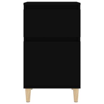 ARDEBO.de - Nachttische 2 Stk. Schwarz 40x35x70 cm