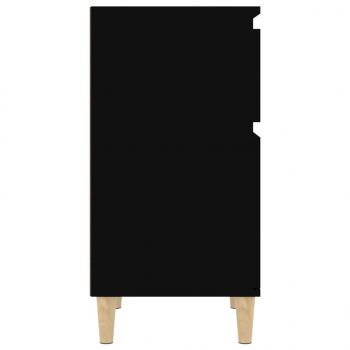 Nachttisch Schwarz 40x35x70 cm