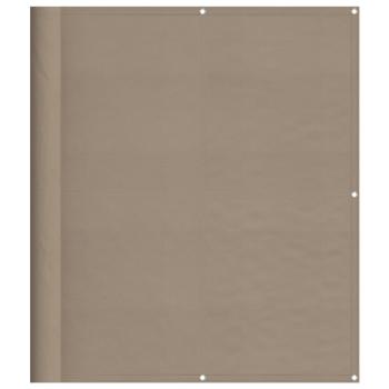 Balkon-Sichtschutz Taupe 120x1000 cm 100 % Polyester-Oxford