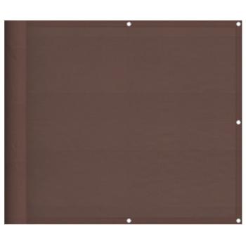 Balkon-Sichtschutz Braun 90x700 cm 100 % Polyester-Oxford