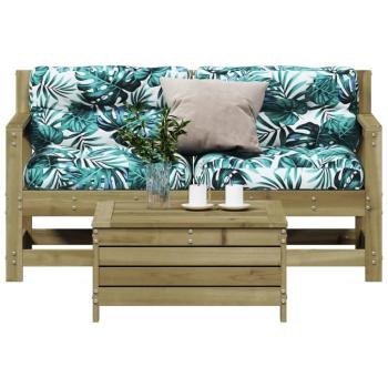 ARDEBO.de - 3-tlg. Garten-Lounge-Set mit Kissen Kiefernholz Imprägniert