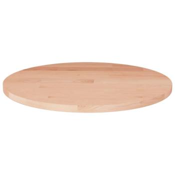 ARDEBO.de - Runde Tischplatte Ø30x1,5 cm Unbehandeltes Massivholz Eiche