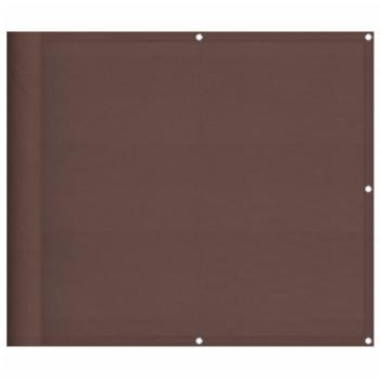 Balkon-Sichtschutz Braun 90x1000 cm 100 % Polyester-Oxford