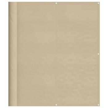 Balkon-Sichtschutz Beige 120x700 cm 100 % Polyester-Oxford