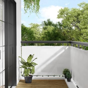 ARDEBO.de - Balkon-Sichtschutz Weiß 90x700 cm 100 % Polyester-Oxford