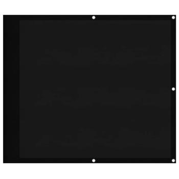 Balkon-Sichtschutz Schwarz 90x1000 cm 100 % Polyester-Oxford