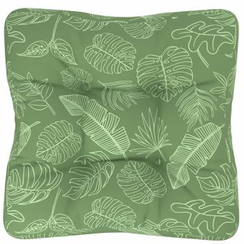 Palettenkissen Blattmuster 60x61,5x10 cm Oxford-Gewebe