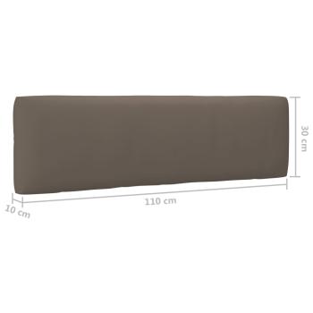 4-tlg. Paletten-Lounge-Set mit Kissen Imprägniertes Kiefernholz