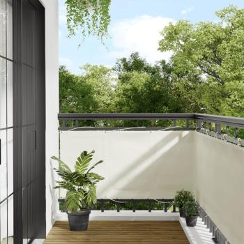 ARDEBO.de - Balkon-Sichtschutz Creme 75x700 cm 100 % Polyester-Oxford