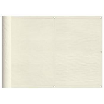 Balkon-Sichtschutz Creme 75x700 cm 100 % Polyester-Oxford
