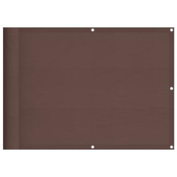Balkon-Sichtschutz Braun 75x800 cm 100 % Polyester-Oxford