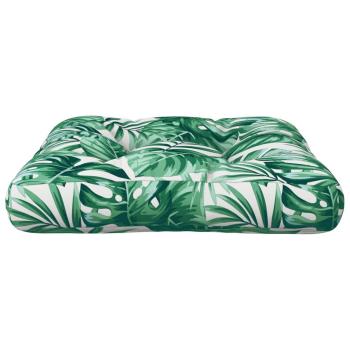 Palettenkissen Blattmuster 60x61,5x10 cm Stoff