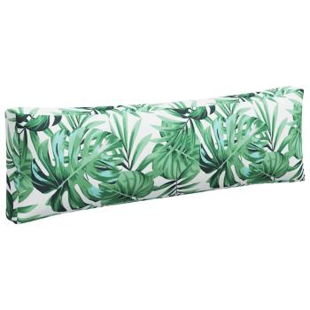 Palettenkissen 3-tlg. Blattmuster Stoff