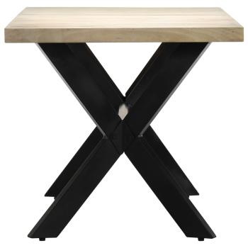 Esstisch Weiß 160x80x75 cm Massivholz Mango