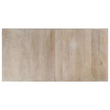 Esstisch Weiß 160x80x75 cm Massivholz Mango