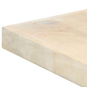 Esstisch Weiß 160x80x75 cm Massivholz Mango