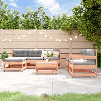 ARDEBO.de - 7-tlg. Garten-Lounge-Set Massivholz Douglasie