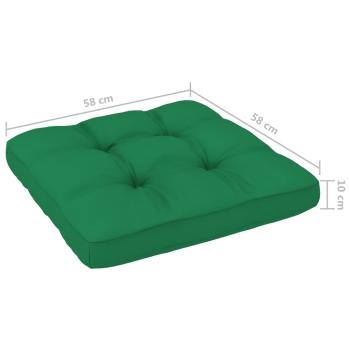 4-tlg. Paletten-Lounge-Set mit Kissen Imprägniertes Kiefernholz