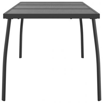 Gartentisch Anthrazit 165x80x72 cm Stahlgitter
