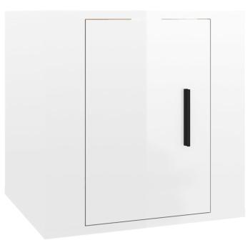 ARDEBO.de - 2-tlg. TV-Schrank-Set Hochglanz-Weiß Holzwerkstoff