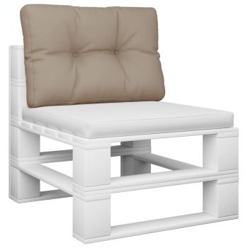 ARDEBO.de - Palettenkissen Taupe 60x40x12 cm Stoff