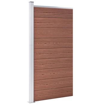 Zaunelement WPC 95x186 cm Braun