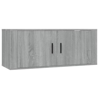 5-tlg. TV-Schrank-Set Grau Sonoma Holzwerkstoff