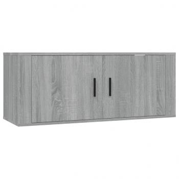 6-tlg. TV-Schrank-Set Grau Sonoma Holzwerkstoff
