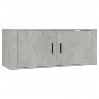 7-tlg. TV-Schrank-Set Betongrau Holzwerkstoff