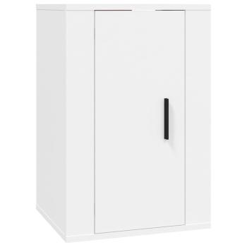 ARDEBO.de - 4-tlg. TV-Schrank-Set Weiß Holzwerkstoff